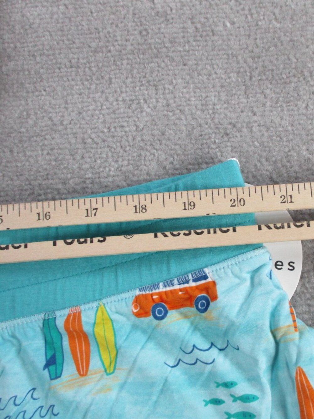 NEW Little Sleepies Womens Pajama Shorts XXL Blue Surf Life Cozy Soft Bamboo PJ - Picture 6 of 8